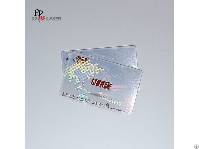 Cold Lamination Adhesive Blank Clear Hologram Sticker For Pvc Cards Security