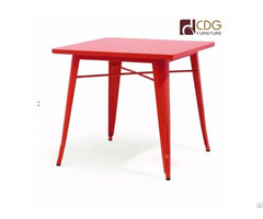 Metal Dining Table With Prowder Coating