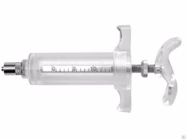 Veterinary Plastic Steel Syringe Tpx