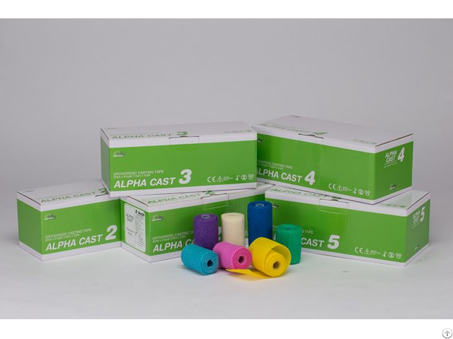 Alpha Orthopedic Casting Tape Polyester Fiberglass Eco Friendly Made In Korea Ce Fda Iso13485