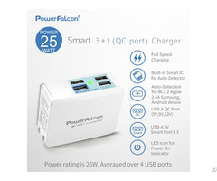 Powerfalcon 25w Smart 3 1 Qc2 0 Port Charger Foldable