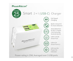 Powerfalcon 25w Smart 2 1 Type C Port Charger Foldable