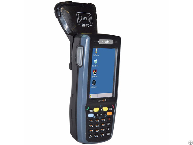 Rfid Uhf Barcode Scanner By Handheld Computer For Warehouse Management Autoid6 U8s