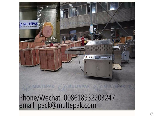 Multepak Automatic Conveyorized Belt Band Vacuum Packaging Machine For Meat Sausage Dates