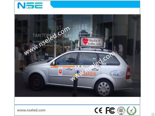 Taxi Top Advertising Led Display Sign
