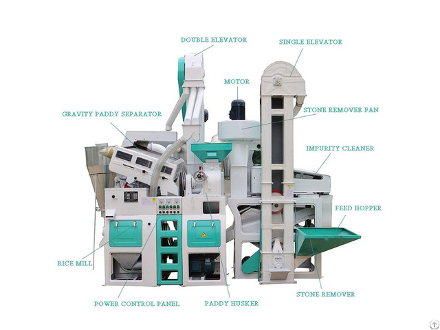 6ln 15 15sf 1 Ton Capacity Automatic Rice Mill Machine