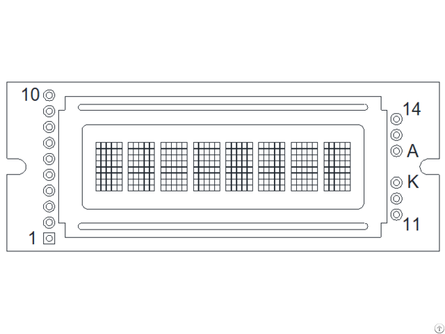 Monochrome Lcm Character Type Plc0801bw