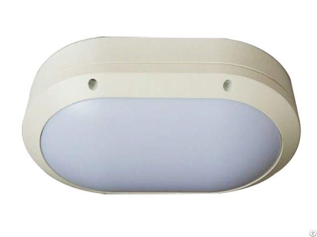 Wall Mounted Led Light Fixture Oval Bulkhead Ip65 Ik10 For Bathroom