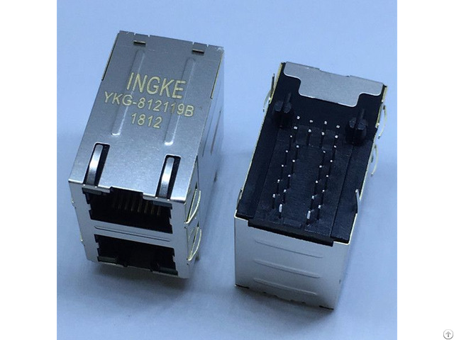 Ingke Ykg 812119b 100 Percent Cross 7499151120 2 Port Through Hole Integrated Rj45 Jacks