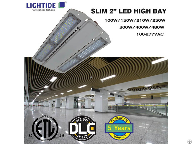 Slim 2 Inch Led High Bay Lights 100w 480w