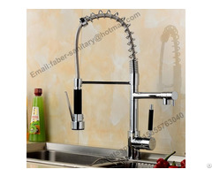 Chrome Bathroom Pull Out Square Basin Faucet