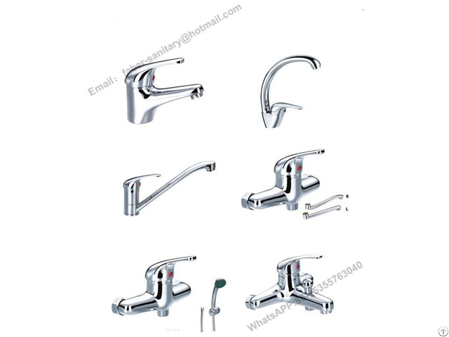 Factory Brass Bathroom Chrome Wash Basin Faucet