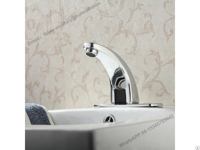 Bathroom Fauce Brass Basin Hot And Cold Sensor Tap