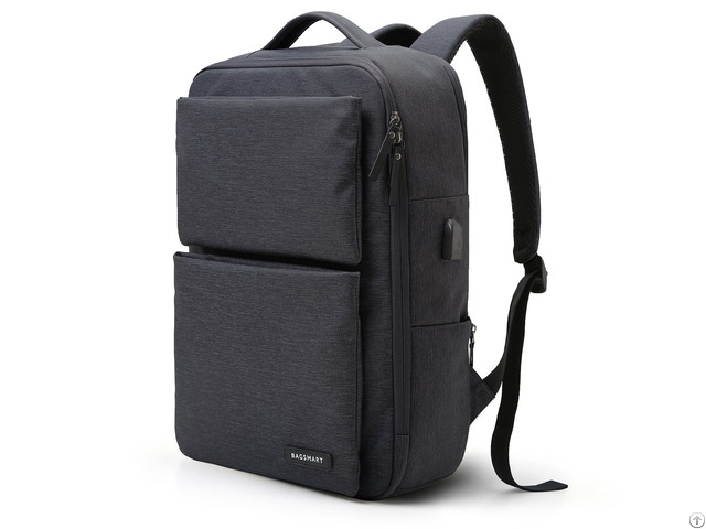 Laptop Backpack Business Bags With Usb Charging Port Anti Theft Water Resistant