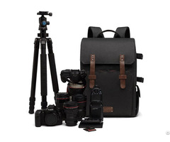 Dslr Backpack Canon Nikon Sony Camera Case With Rain Cover And Tripod Mount