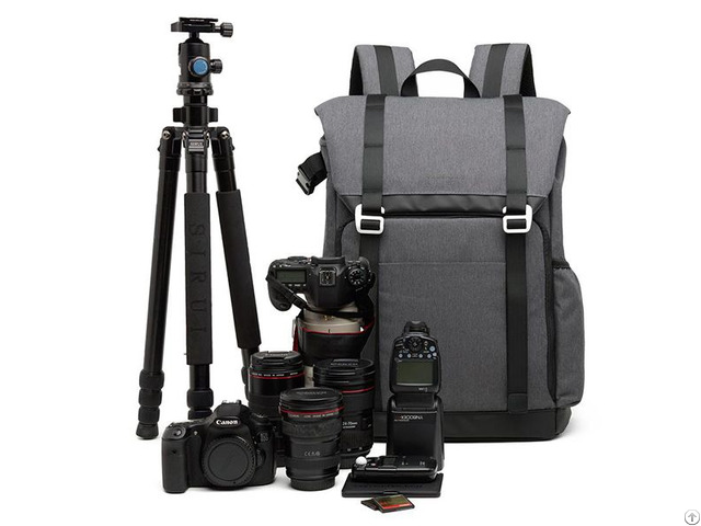 Dslr Camera Backpack With Padded Custom Dividers 15 6 Inch Laptop Compartment And Accessory Storage