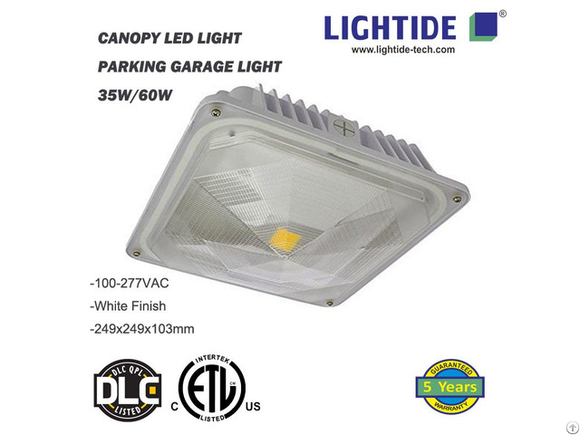 Lightide Etl Cetl Dlc Led Canopy And Gas Satation Light 35w