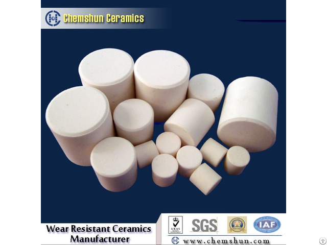 Manufacture Alumina Ceramic Cylinder Bonded In Rubber As Wear Resistant Panel