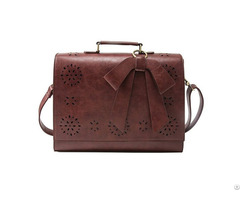 Vintage Ladies Pu Leather Laptop Bag Briefcase Crossbody Messenger Satchel Purse