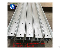 Structural Carbon Steel Galvanized Universal I H Shape Column Beam For Solar Mounting