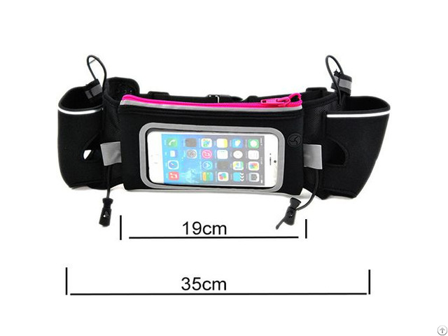 Jogging Waist Belt Bag With Bottles For Cell Phone