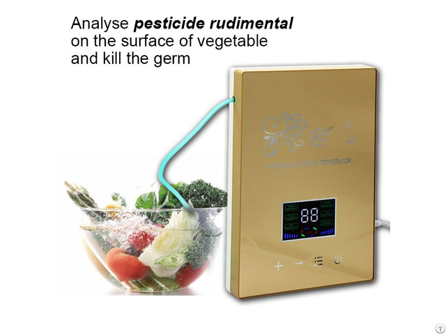 New Style Led Touch Panel Ozone Generator For Vegetable And Water