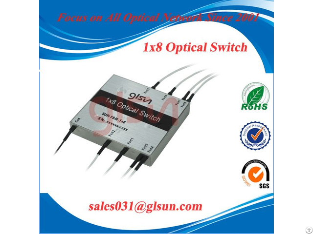 Glsun 1x8 Fiber Optic Switch