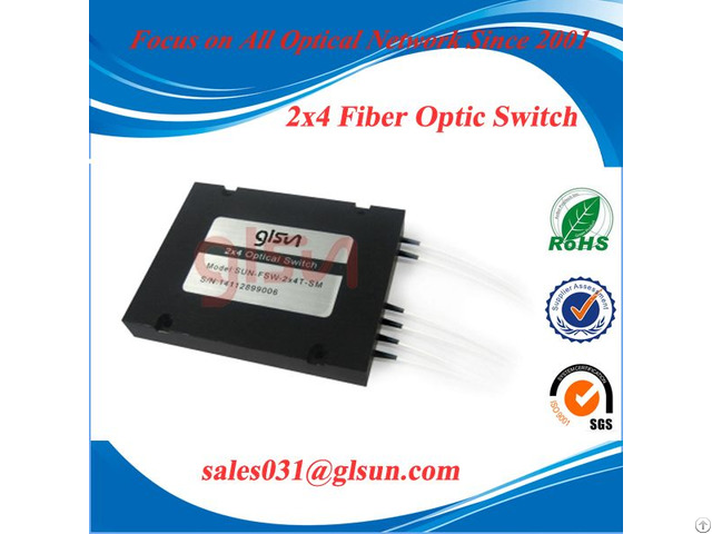 Glsun 2x4 Cascade Fiber Optical Switch