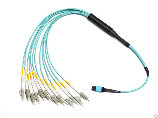 Mtp Mpo 4 Duplex Lc Fiber Optic Harness Breakout Fanout Cable
