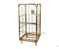 Four Sides Landuary Cart Golden Demountable Roll Containers