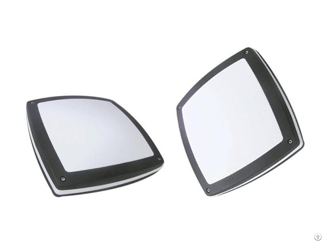 Square Led Bulkhead Light Outdoor Black Powdering Coating 20w 1600lm