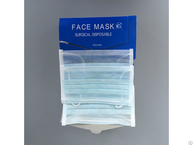 Disposable Breathable Protective Food Medical 2 3 Ply Elastic Non Woven Face Mask