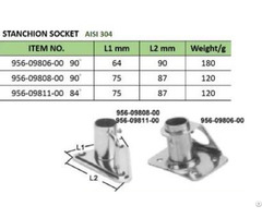 Stanchion Socket Boat Accessories Groundhog Marine Hardware