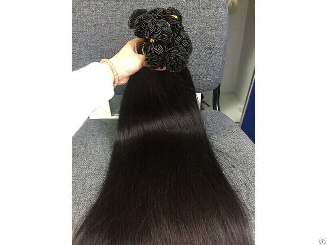 Vietnamese Hair Flat Tip Straight #1b 24 Inches