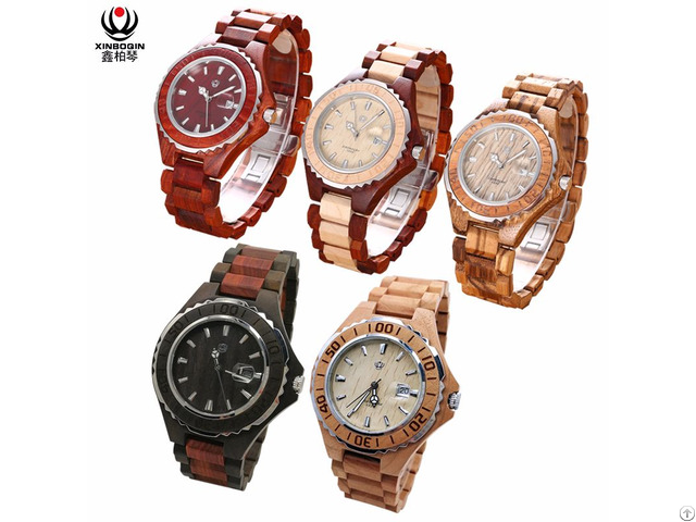 Xinboqin Factory Custom Water Proof Couple Wooden Watch Odm Oem