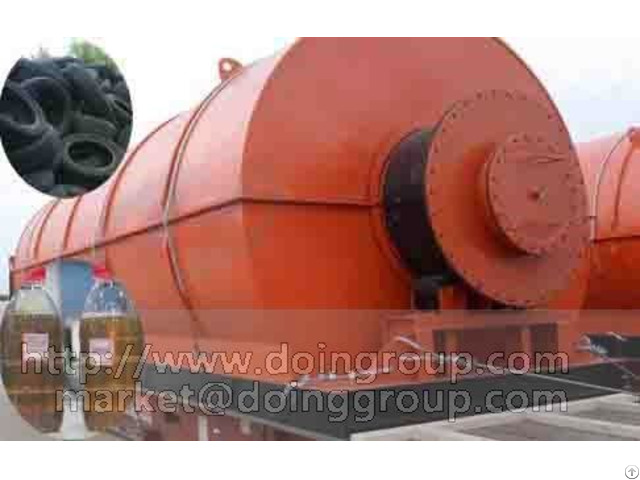 High Yield Efficiency Waste Tire Recycling Machine Without Pollution