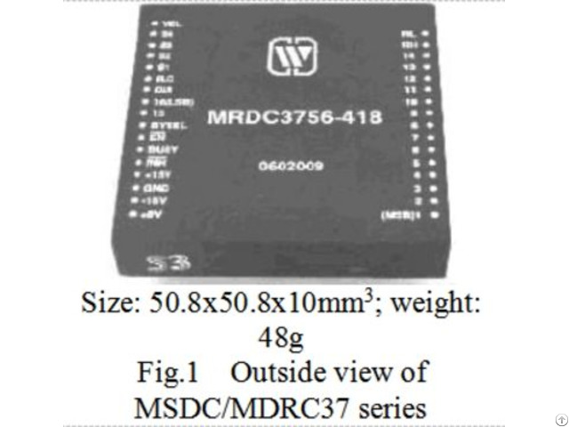 Synchro Resolver To Digital Converters Msdc Mrdc37 Series