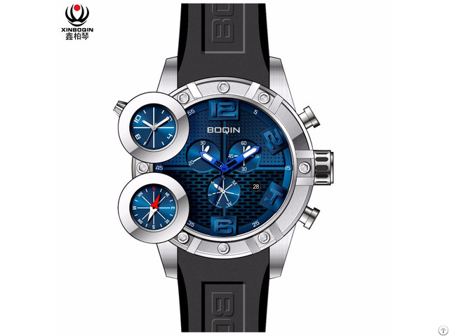 Xinboqin Manufacturer Custom Mens Luxury Compass Water Proof Quartz Watch Amazon Sale Hot