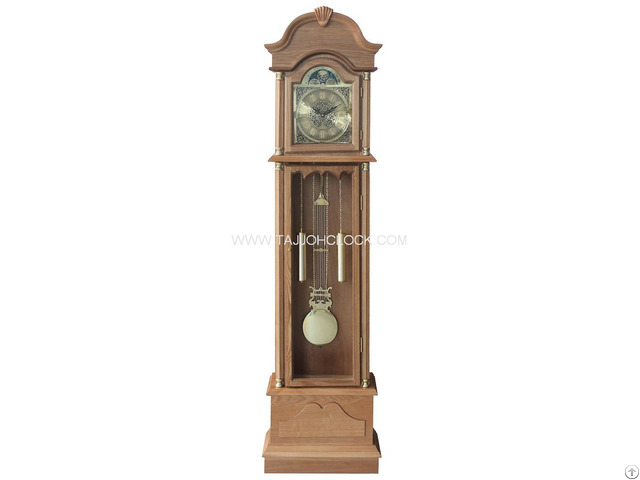 Antique Wooden Pendulum Grandfather Clock