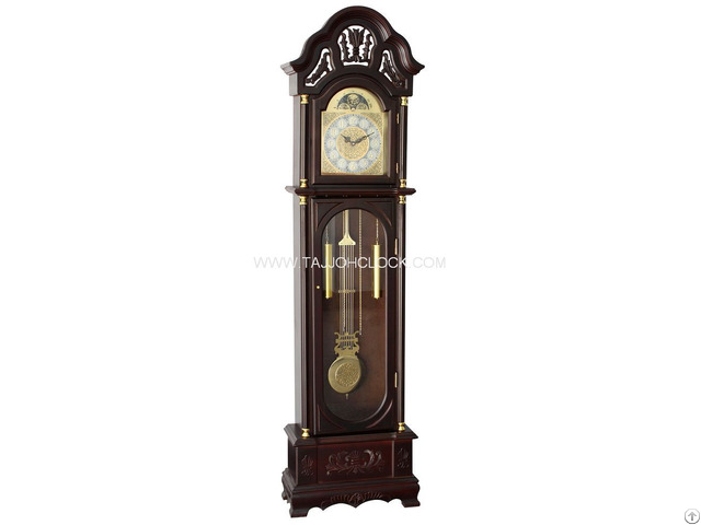 Classic Style Wooden Pendulum Grandfather Clock