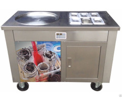 New Designed Thailand Rolled Ice Cream Machine With Sigle Pan Six Holes