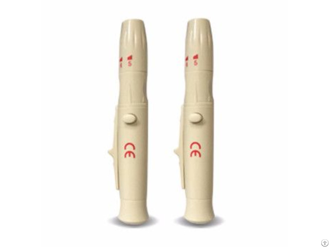 Painless Eject Lancing Device Lancet Pen With Ast Cap Supplier