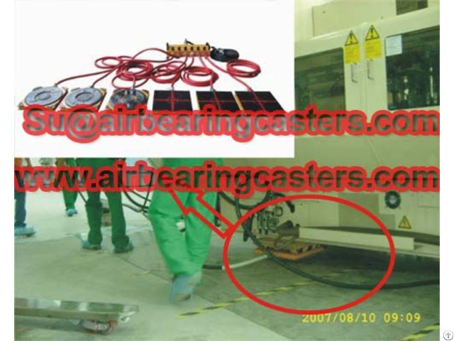 Cleanroom Machinery Mover Air Casters Details