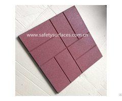 Anti Slip Various Pattern Rubber Brick Paver