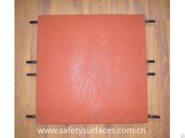 Pin Hole Outdoor Playground Rubber Flooring Crumb Recycled Tiles