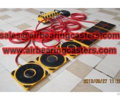 Six Modular Air Bearing Casters