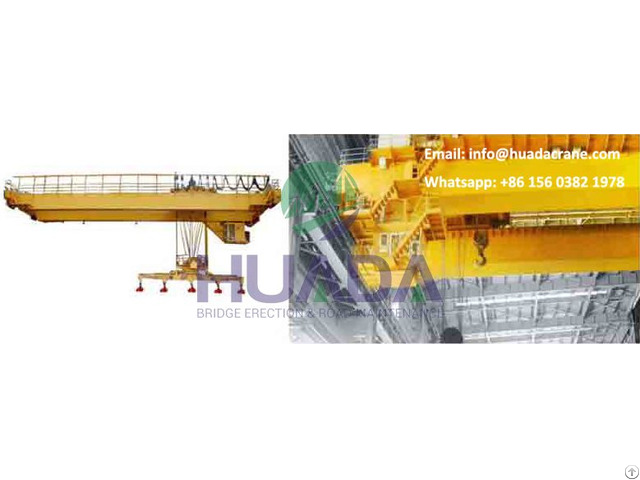 Light Duty Lh Hydropower Station Overhead Bridge Crane 32t With Electric Hoist