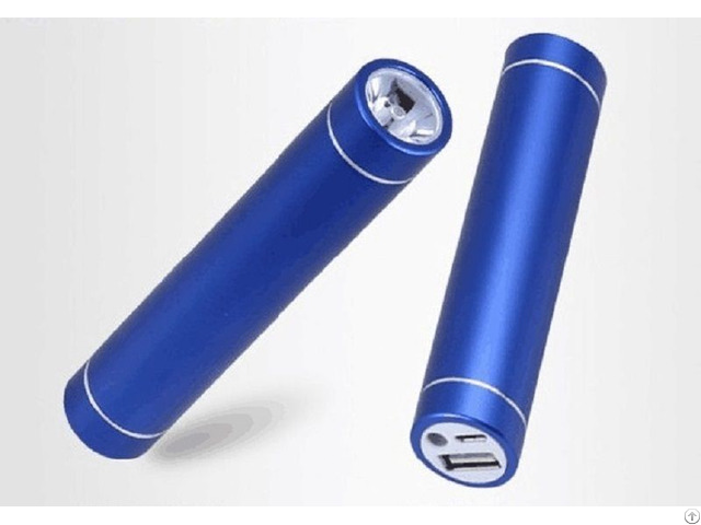 Aluminium 2000mah Power Bank Portable Charger Led Torch Light Flashlight