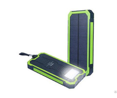 Outdoor Solar Wireless Charger Power Bank 10000mah Portable Rain Splash Waterproof Shockproof Travel