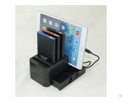 4000mah Four Pack Power Bank Mobile Phone Charging Station Charger With Drawer